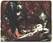 Ernst Ludwig Kirchner The murderer oil